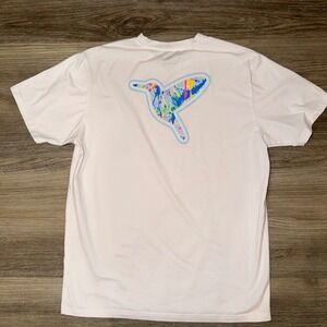 Birddogs Graphic T Shirt Mens L Pink Hummingbird Casual Preppy Tee